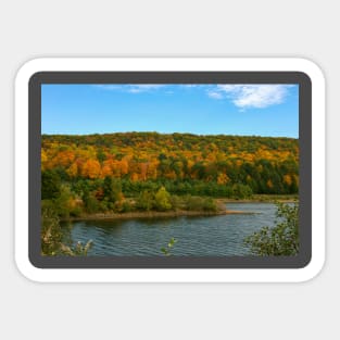 Foliage At The Lake Sticker